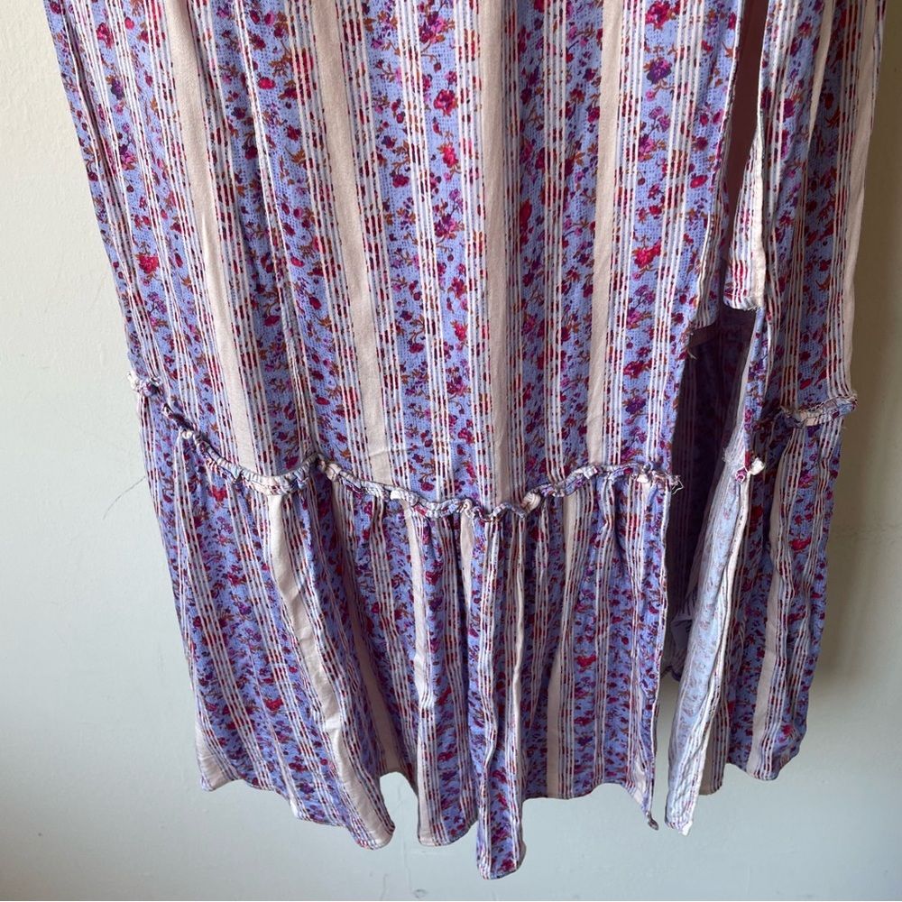 Urban‎ Outfitters  Olympia Lilac Urban Outfitters Floral Midi Dress Size Small - Picture 6 of 10
